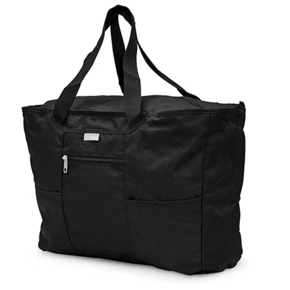 Samsonite Packable Tote / New & Unused / Black / Sturdy 600 Denier Nylon Poly
